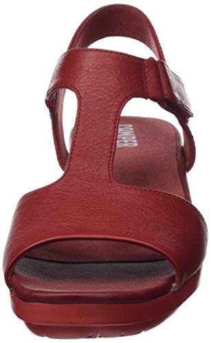 Camper Balloon, Sandalias con Tira Vertical Mujer, Rosa (Medium Red 610), 39 EU