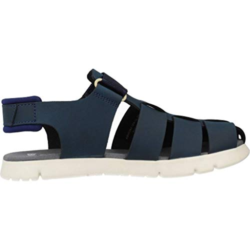 Camper Oruga Sandal Kids, Sandalias con Tira Vertical Niños, Azul (Dark Blue 400), 32 EU