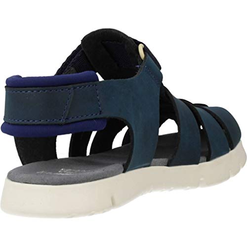 Camper Oruga Sandal Kids, Sandalias con Tira Vertical Niños, Azul (Dark Blue 400), 32 EU