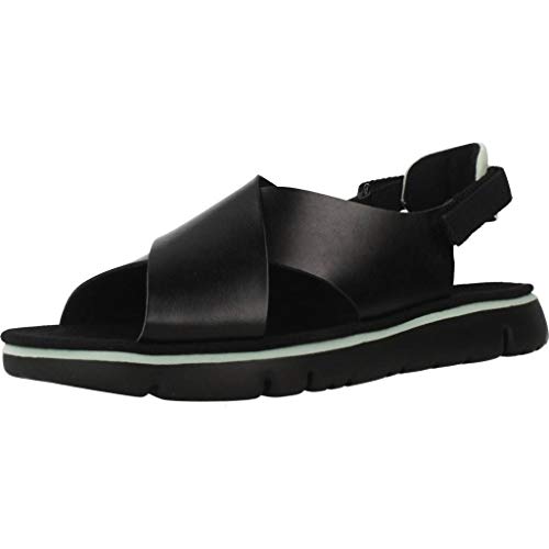 Camper Oruga Sandal, Sandalias de Talón Abierto Mujer, Rosa (Black 1), 39 EU