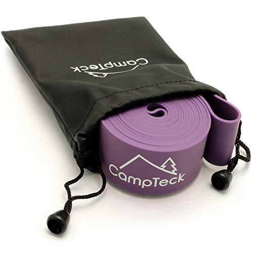 CampTeck Banda Elástica de Estiramiento para Ballet, Danza, Yoga, Aeróbica, Entrenamiento, Pilates, Flexibilidad, etc. - Viola 150cm (S) CampTeck Banda Elástica de Estiramiento para Ballet, Danza, Yoga, Aeróbica, Entrenamiento, Pilates, Flexibilidad, etc. - Viola 150cm (S)