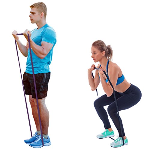 CampTeck Banda Elastica Resistencia para Estiramiento Gimnasia, Ballet, Yoga, Aeróbicos, Entrenamiento, Pilates, Pull up, Levantamiento de Pesas, Flexibilidad, etc. – Púrpura, Ancho (2.1 cm) CampTeck Banda Elastica Resistencia para Estiramiento Gimnasia, Ballet, Yoga, Aeróbicos, Entrenamiento, Pilates, Pull up, Levantamiento de Pesas, Flexibilidad, etc. – Púrpura, Ancho (2.1 cm)