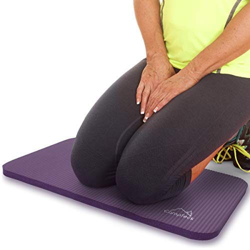 CampTeck U6963 - Yoga Knee Pad Colchoneta Yoga para Rodilla Antideslizante Espuma Suave Almohadilla Yoga para Fitness, Gimnasia, Pilates, etc. - Púrpura