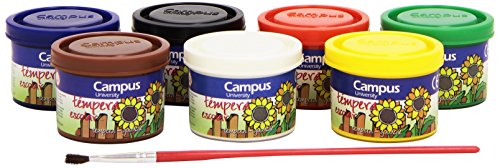 Campus University G40-7/630395 - Témpera, 7 botes, 40 g, surtidos Campus University G40-7/630395 - Témpera, 7 botes, 40 g, surtidos