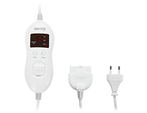 Camry Cr-7417 Calienta Camas Eléctrico Doble 120W, Forro Polar, Gris, 150x160 Camry Cr-7417 Calienta Camas Eléctrico Doble 120W, Forro Polar, Gris, 150x160