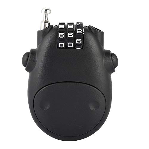 Candado con candado de combinación Candado con código numérico de 3 dígitos, cable extensible de 80 cm, forma de vaquilla, cerradura de seguridad personalizada para maleta, silla de paseo(Negro) Candado con candado de combinación Candado con código numérico de 3 dígitos, cable extensible de 80 cm, forma de vaquilla, cerradura de seguridad personalizada para maleta, silla de paseo(Negro)