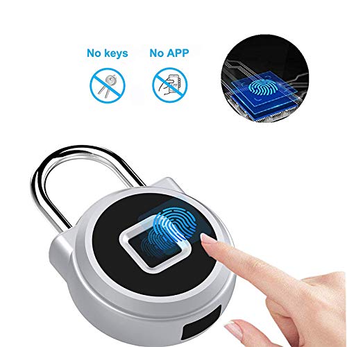 Candado con huella dactilar eLinkSmart Smart Locker Lock Cerradura sin llave con huella digital para armario de gimnasio, armario de escuela (Dorado impermeable)