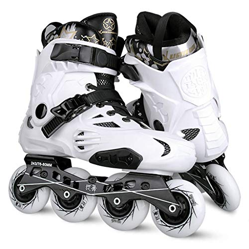 Candado de seguridad profesional para cordones de patinaje sobre ruedas, patines en línea para hombres y mujeres, una variedad de tamaños: blanco y negro (Color: # 2, Tamaño: EU 37 / US 5 / UK 4 / JP Candado de seguridad profesional para cordones de patinaje sobre ruedas, patines en línea para hombres y mujeres, una variedad de tamaños: blanco y negro (Color: # 2, Tamaño: EU 37 / US 5 / UK 4 / JP