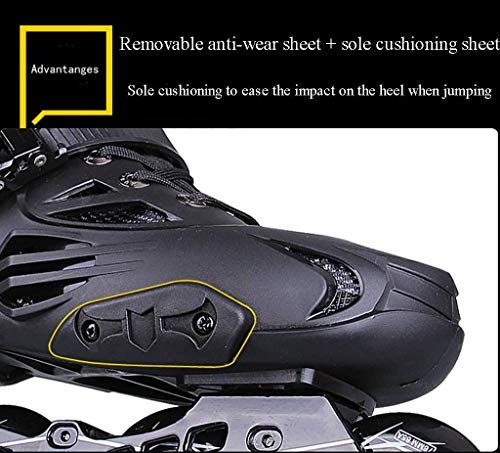 Candado de seguridad profesional para cordones de patinaje sobre ruedas, patines en línea para hombres y mujeres, una variedad de tamaños: blanco y negro (Color: # 2, Tamaño: EU 37 / US 5 / UK 4 / JP Candado de seguridad profesional para cordones de patinaje sobre ruedas, patines en línea para hombres y mujeres, una variedad de tamaños: blanco y negro (Color: # 2, Tamaño: EU 37 / US 5 / UK 4 / JP