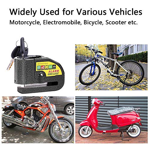 Candado Moto, BUDDYGO Candado Cerradura 7mm con Alarma 110DB Antirrobo, 1.5m Cable Recordatorio, Candado Bolsa, 3 Llaves y Batería Repuesto, Candado de Disco para Motos Motocicletas, Bicicletas Candado Moto, BUDDYGO Candado Cerradura 7mm con Alarma 110DB Antirrobo, 1.5m Cable Recordatorio, Candado Bolsa, 3 Llaves y Batería Repuesto, Candado de Disco para Motos Motocicletas, Bicicletas