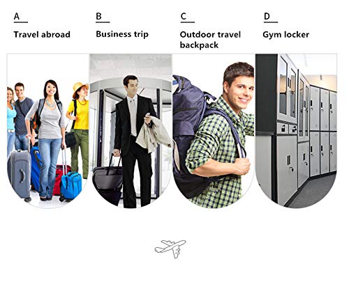 Candados combinacion (2 Pack), Candado de Seguridad TSA con Combinación de 3 Dígitos,Candados Combinación para Equipaje Maleta o Bolsa de Viaje