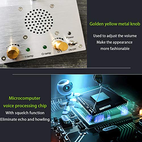 Candeer Intercomunicador Ventanilla Sistema de Intercomunicación Ventana Dual Walkie Talkie Micrófono de Base Micrófono Remoto (Plata) Candeer Intercomunicador Ventanilla Sistema de Intercomunicación Ventana Dual Walkie Talkie Micrófono de Base Micrófono Remoto (Plata)