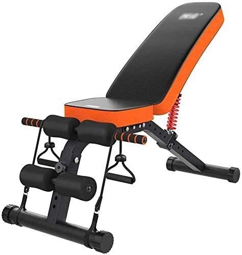 Candtong Levantamiento de Pesas Taburete de Dumbbell Cama Banco con el Salto Ajustables Abdominales Press de banca con Saltar la Cuerda for el Plegado de múltiples Funciones de aparatos de Ejercicios