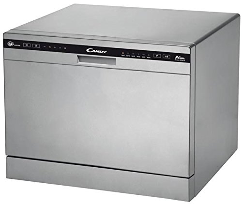 Candy CDCP 6/E-S - Lavavajillas pequeño, 6 servicios, 6 Programas, Inicio diferido, Clase A+A, 51dB, Color Plata Candy CDCP 6/E-S - Lavavajillas pequeño, 6 servicios, 6 Programas, Inicio diferido, Clase A+A, 51dB, Color Plata