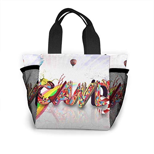 Candy wallpaper for rooms_ hd wallpapers blog Lunch Bag Seamless candy background For Men Women, Meal Lunch Tote Handbag Food Boxes, Durable Pouch For Outdoor