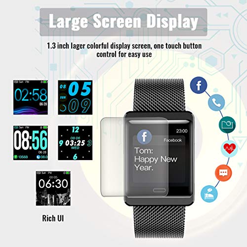 CanMixs Pulsera de Actividad Smartwatch, CM11 Impermeable IP68 Pulsera Inteligente con Podómetro, Monitor de Ritmo, Calorías, Sueño Notificación etc para Hombre Mujer Niños Compatible con iOS Android CanMixs Pulsera de Actividad Smartwatch, CM11 Impermeable IP68 Pulsera Inteligente con Podómetro, Monitor de Ritmo, Calorías, Sueño Notificación etc para Hombre Mujer Niños Compatible con iOS Android