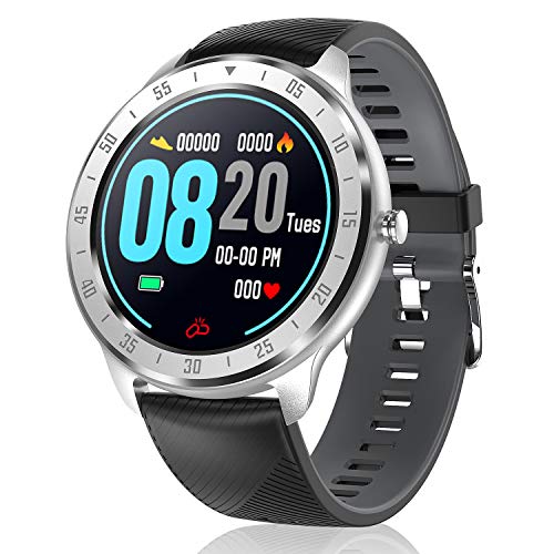 CanMixs Smartwatch, Reloj Inteligente IP67 Pulsera Actividad Hombre y Mujer, CM13 Deportivo Reloj Fitness con Pantalla Táctil Completa Pulsómetro, Monitor de Sueño, Podómetro, para iOS y Android