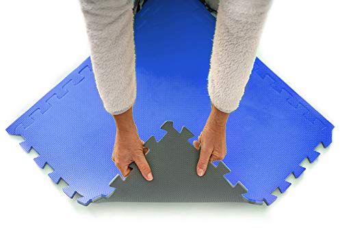 Cannons es colchoneta Suelo de Gimnasio EVA Puzzle Colchonetas 60cm x 60cm x12mm (9 x Piezas)