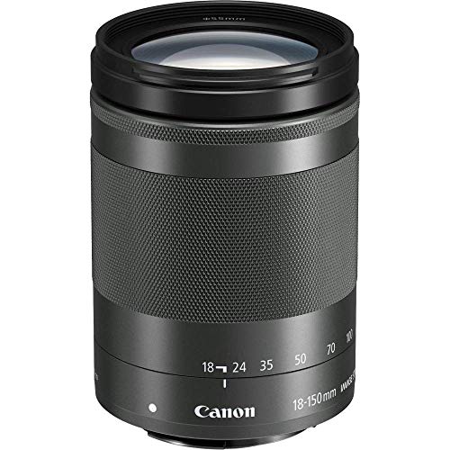Canon EF-M 18-150 - Objetivo para Canon EOS M5, EF-M 18-150 mm f/3,5-6,3 IS STM, Negro Canon EF-M 18-150 - Objetivo para Canon EOS M5, EF-M 18-150 mm f/3,5-6,3 IS STM, Negro