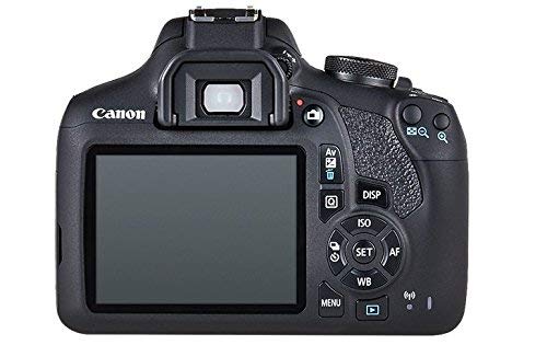 Canon EOS 2000D - Cámara réflex de 24.1 MP (CMOS, Escena inteligente automática, 9 puntos AF, filtros creativos, EOS Movie, Full HD LCD 3", WiFi/NFC) negro - Kit con objetivo EF-S 18-55mm IS II