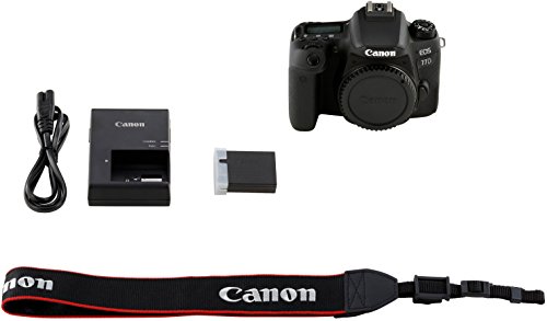 Canon EOS 77D - Cámara réflex de 24.2 MP (vídeo Full HD, WiFi, Bluetooth) color negro Canon EOS 77D - Cámara réflex de 24.2 MP (vídeo Full HD, WiFi, Bluetooth) color negro