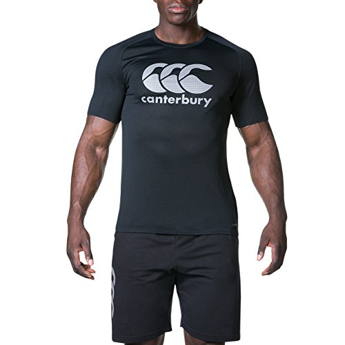 Canterbury Vapodri Large Logo Training Camiseta, Hombre, Negro, 2XL