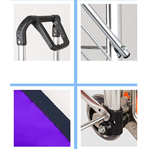 CAO-LIFE 6 Ruedas Que Suben Escaleras Carro De La Compra Carretilla De Aluminio Tres Ruedas Furgonetas Domésticas Ligero Plegable - Púrpura (pcs1) (Tamaño : 8 Rounds) CAO-LIFE 6 Ruedas Que Suben Escaleras Carro De La Compra Carretilla De Aluminio Tres Ruedas Furgonetas Domésticas Ligero Plegable - Púrpura (pcs1) (Tamaño : 8 Rounds)