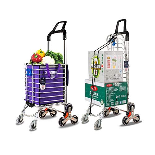 CAO-LIFE 6 Ruedas Que Suben Escaleras Carro De La Compra Carretilla De Aluminio Tres Ruedas Furgonetas Domésticas Ligero Plegable - Púrpura (pcs1) (Tamaño : 8 Rounds) CAO-LIFE 6 Ruedas Que Suben Escaleras Carro De La Compra Carretilla De Aluminio Tres Ruedas Furgonetas Domésticas Ligero Plegable - Púrpura (pcs1) (Tamaño : 8 Rounds)