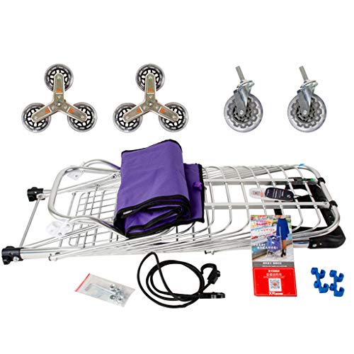 CAO-LIFE 6 Ruedas Que Suben Escaleras Carro De La Compra Carretilla De Aluminio Tres Ruedas Furgonetas Domésticas Ligero Plegable - Púrpura (pcs1) (Tamaño : 8 Rounds) CAO-LIFE 6 Ruedas Que Suben Escaleras Carro De La Compra Carretilla De Aluminio Tres Ruedas Furgonetas Domésticas Ligero Plegable - Púrpura (pcs1) (Tamaño : 8 Rounds)