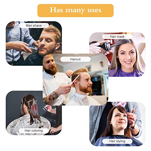 Capa de Peluquería, Bata para Barberías, Capa Peluquerías, Capa Chal Plegable de Salón de Peluquería para Cortar el pelo, Accesorio de Peluquería, Adultos Niño el Hombre Mujer (Plata) Capa de Peluquería, Bata para Barberías, Capa Peluquerías, Capa Chal Plegable de Salón de Peluquería para Cortar el pelo, Accesorio de Peluquería, Adultos Niño el Hombre Mujer (Plata)