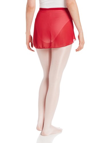 Capezio Falda de ballet de gasa para mujer - rojo - Small Petite