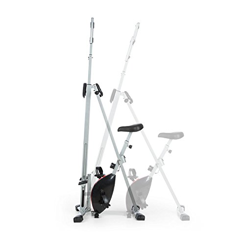 CAPITAL SPORTS CB Coup - Bicicleta en cruz 2 en 1 , Escalada , Manillar y sillín con altura regulables , Plegable , Regulable hasta 40 cm , Ordenador de entrenamiento , Resiste 150 kg , Plateado CAPITAL SPORTS CB Coup - Bicicleta en cruz 2 en 1 , Escalada , Manillar y sillín con altura regulables , Plegable , Regulable hasta 40 cm , Ordenador de entrenamiento , Resiste 150 kg , Plateado