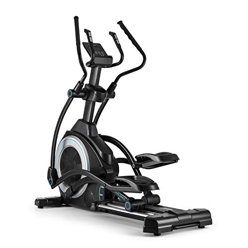 Capital Sports Helix Star UP Bicicleta elíptica Orbital, Apoyo con la aplicación Kinomap, Bluetooth, InclinePro: inclinación a 3 Niveles, Volante de inercia de 25kg, Resistencia de 32 Niveles, Negro