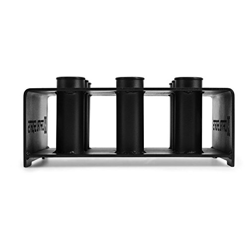 Capital Sports Mountar Soporte de Barras Bar Holder Negro Acero (Almacenaje de Barras de Peso, Capacidad 9X bara olímpica 50mm diámetro, Posible sujeción al Suelo, 27kg Peso) Capital Sports Mountar Soporte de Barras Bar Holder Negro Acero (Almacenaje de Barras de Peso, Capacidad 9X bara olímpica 50mm diámetro, Posible sujeción al Suelo, 27kg Peso)