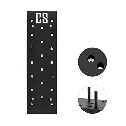 Capital Sports Pegstar Pegboard Tablero de Clavijas de Entrenamiento (Tabla para escaladores de 102 x 30 x 3.8 cm, Entrenar Alpinismo en casa) - Negro