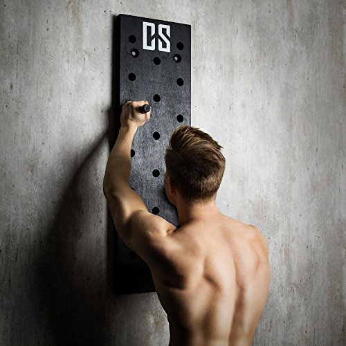 Capital Sports Pegstar Pegboard Tablero de Clavijas de Entrenamiento (Tabla para escaladores de 102 x 30 x 3.8 cm, Entrenar Alpinismo en casa) - Negro Capital Sports Pegstar Pegboard Tablero de Clavijas de Entrenamiento (Tabla para escaladores de 102 x 30 x 3.8 cm, Entrenar Alpinismo en casa) - Negro