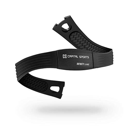 Capital Sports Pulse 5.5 Cinturón Cardiovascular - Conexión inalámbrica, Compatible con Las Cintas de Correr Infinity, Correa Textil, Tamaño Ajustable, Cierre rápido, Transpirable, Grado IPX7, Negro Capital Sports Pulse 5.5 Cinturón Cardiovascular - Conexión inalámbrica, Compatible con Las Cintas de Correr Infinity, Correa Textil, Tamaño Ajustable, Cierre rápido, Transpirable, Grado IPX7, Negro