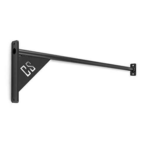 CAPITAL SPORTS Wacon 150 Wall Bar Pieza de unión 150 cm (Entrenamiento muscle ups, pull-ups y T2B, barra metal, montaje mural, travesaño de apoyo extremadamente resistente, fácil sujeción)