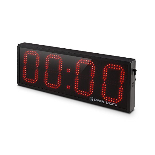 CapitalSports Timeter Temporizador Tabata Cronómetro Cross-Training Profesional (4 dígitos, Señal Sonora, Mando Distancia, Ideal Entrenamiento Circuito, Rondas, Series, Memoria 14 Tiempos programado CapitalSports Timeter Temporizador Tabata Cronómetro Cross-Training Profesional (4 dígitos, Señal Sonora, Mando Distancia, Ideal Entrenamiento Circuito, Rondas, Series, Memoria 14 Tiempos programado