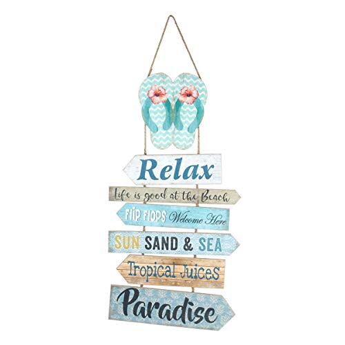 CAPRILO. Adorno de Pared Decorativo Colgante de Madera Chanclas-Flechas. Cuadros y Apliques. Verano. Muebles Auxiliares. Regalos Originales. Decoración para el Hogar. 35 x 0,50 x 67 cm. CAPRILO. Adorno de Pared Decorativo Colgante de Madera Chanclas-Flechas. Cuadros y Apliques. Verano. Muebles Auxiliares. Regalos Originales. Decoración para el Hogar. 35 x 0,50 x 67 cm.