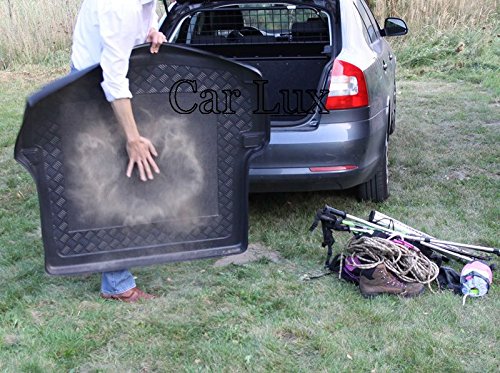 Car Lux AR01917 - Alfombra Cubeta Protector cubre maletero a medida con antideslizante para Discovery II de 7 Plazas Car Lux AR01917 - Alfombra Cubeta Protector cubre maletero a medida con antideslizante para Discovery II de 7 Plazas
