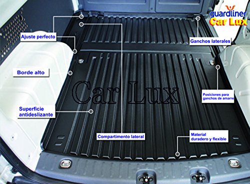 Car Lux AR04405 - Alfombra Bandeja Cubeta Protector Maletero Cargo para Kangoo