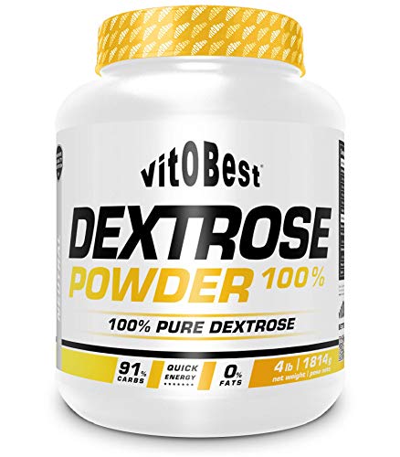 Carbohidratos DEXTROSE POWDER 100% 4 lb (1814 gr.) NEUTRO - Dextrosa en Polvo con Hidrato de Carbono Simple - Suplementos Deportivos y Suplementos Alimentación - Vitobest