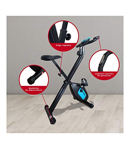 CARE FITNESS Bicicleta Plegable SV 316 Adultos Unisex, Azul, 107,5 CARE FITNESS Bicicleta Plegable SV 316 Adultos Unisex, Azul, 107,5