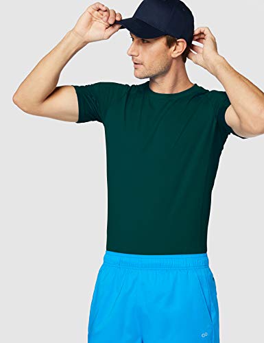 CARE OF by PUMA Camiseta de entrenamiento para hombre, Verde (Ponderosa Pina), M, Label: M