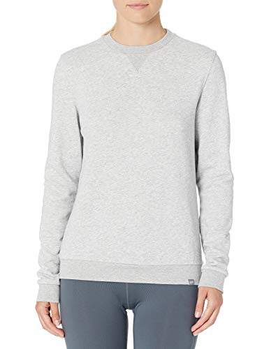 CARE OF by PUMA Sudadera de manga larga y tejido de rizo con cuello redondo para mujer, Gris (Grey), 44, Label: XL