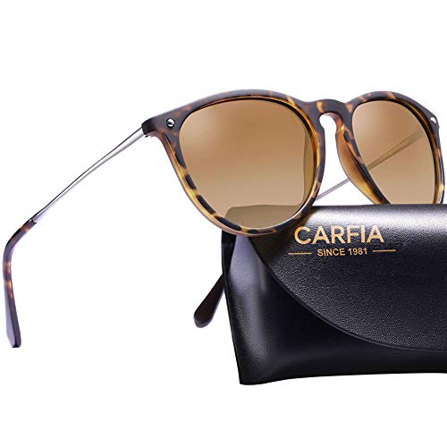 Carfia Gafas de Sol Hombre Mujer UV400 Protección Gafas de Sol Polarizadas