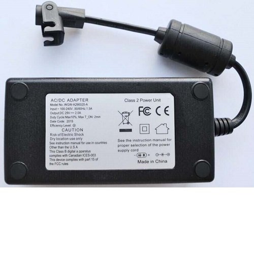 CARGADOR ESP ® Cargador Corriente 29V 2A Compatible con Reemplazo Modelo ZBHWX-A290020-A HXY-270V2220A KDDY008B Recambio Replacement