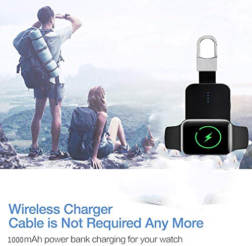 Cargador Inalámbrico para Apple Watch,Banco de Energía de Viaje con Llavero Magnético de 950/1000/5200mAh,Cargador de Bolsillo iwatch Compatible para Apple Watch Series 5/4/3/2/1 y 44/40/42/38mm Cargador Inalámbrico para Apple Watch,Banco de Energía de Viaje con Llavero Magnético de 950/1000/5200mAh,Cargador de Bolsillo iwatch Compatible para Apple Watch Series 5/4/3/2/1 y 44/40/42/38mm