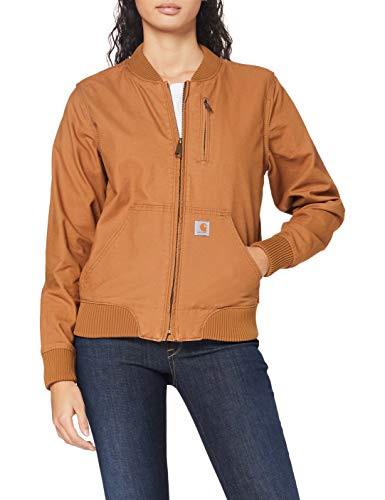 Carhartt Crawford Bomber Jacket Chaquetas, Brown, XS Regular para Mujer